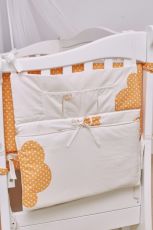 Детский постельный комплект 7 эл. Twins Comfort New 4051-C-121, Горошки оранжевые